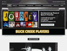 Tablet Screenshot of buckcreekplayers.com